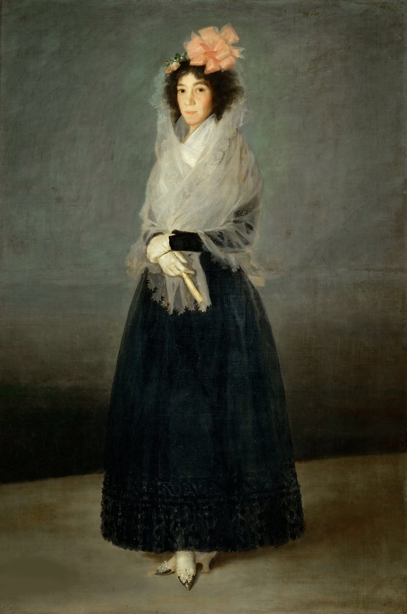 Del Carpio grófnő portréja, Marquesa de la Solana 1757-1795, kb. 1794. alkotó: Francisco Goya de