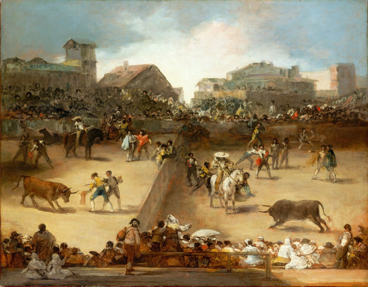 Bikaviadal egy megosztott gyűrűben alkotó: Francisco de Goya