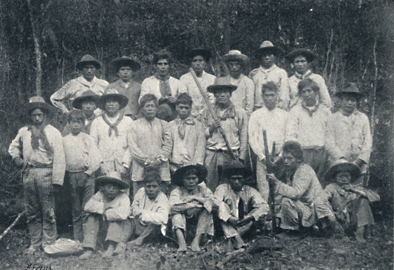 Guarany indiánok, 1895 alkotó: Francisco Henszler