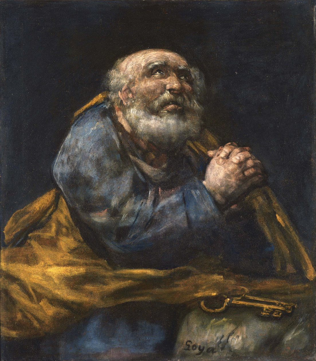 A Bűnbánó Szent Péter alkotó: Francisco de Goya