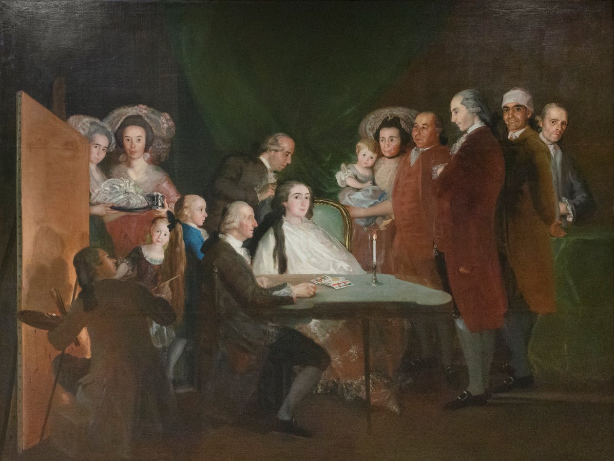 A csecsemő Bourbon Don Luis családja alkotó: Francisco Jose de (school of) Goya