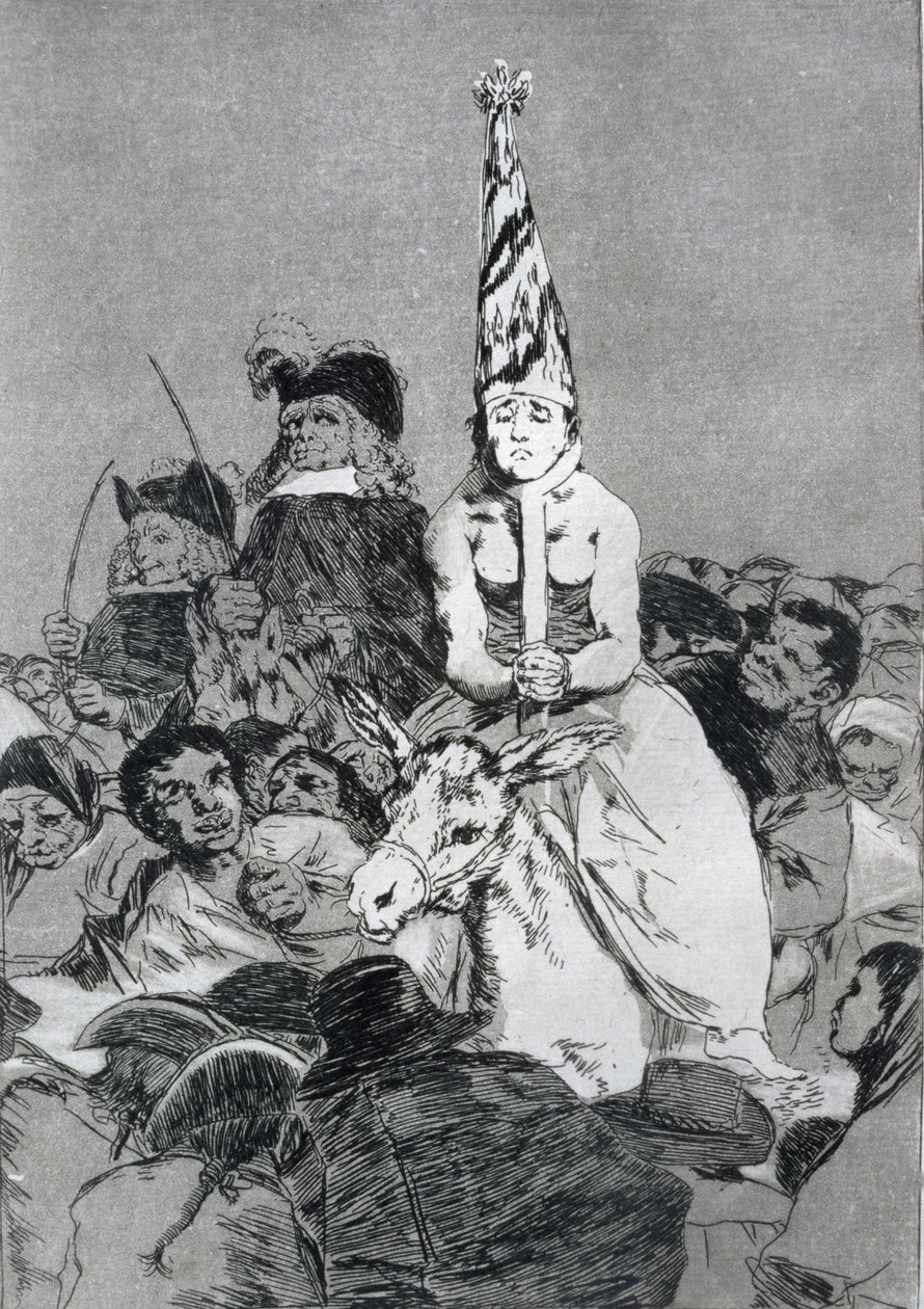 193-0082124 Semmit nem lehetett tenni ellene, a „Los caprichos” 24. táblája, kocsma. 1799 (rézkarc) alkotó: Francisco Jose de Goya y Lucientes
