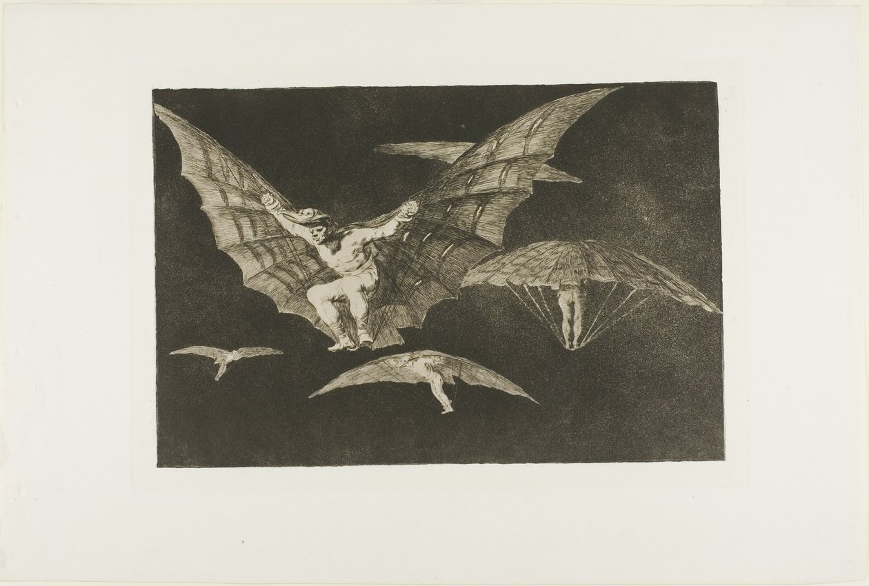 A Way of Flying, a Disparatesből, 13. lemezként a Los Proverbiosban (Példabeszédek) alkotó: Francisco Jose de Goya y Lucientes