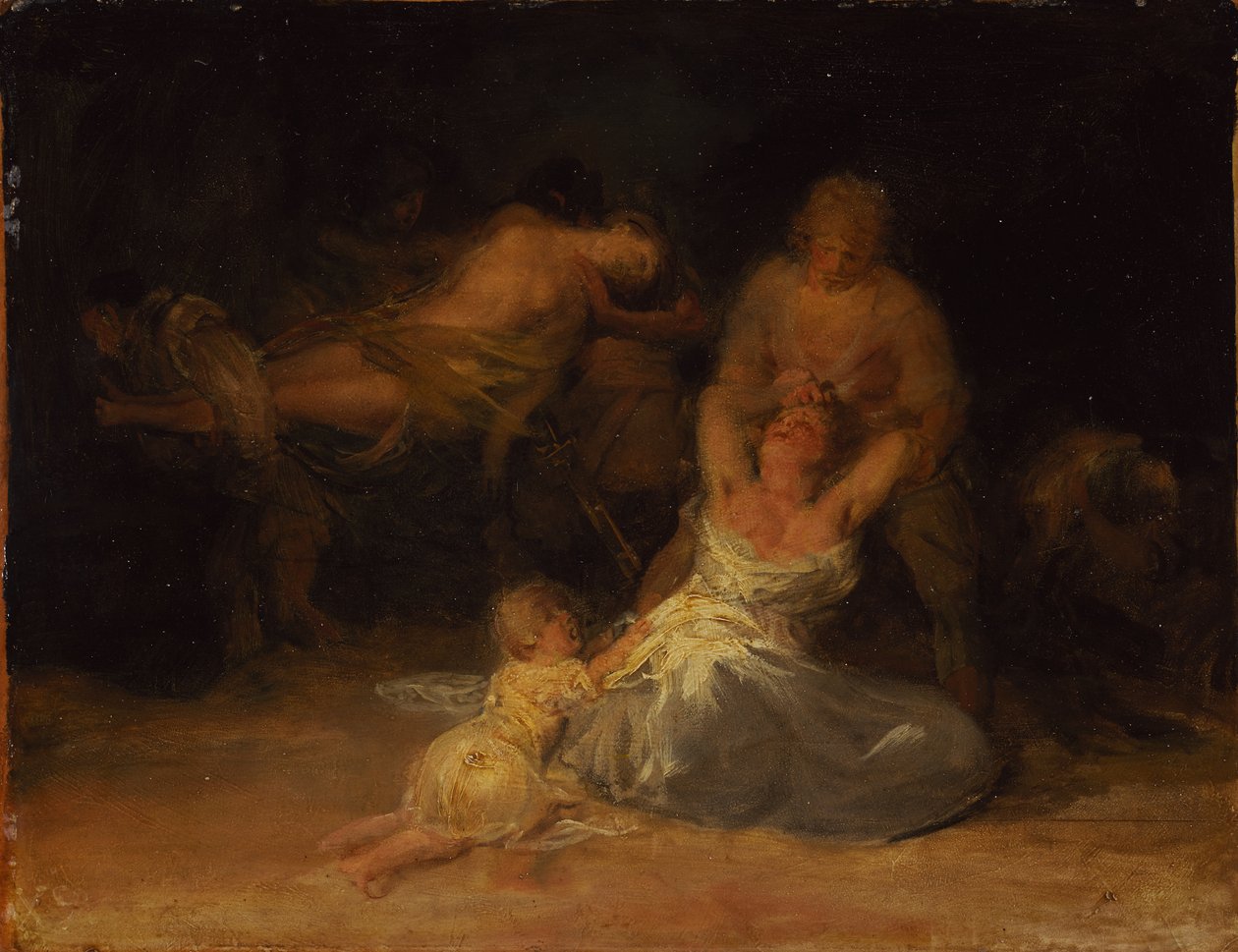 Két nő elleni erőszakos cselekmény alkotó: Francisco Jose de Goya y Lucientes