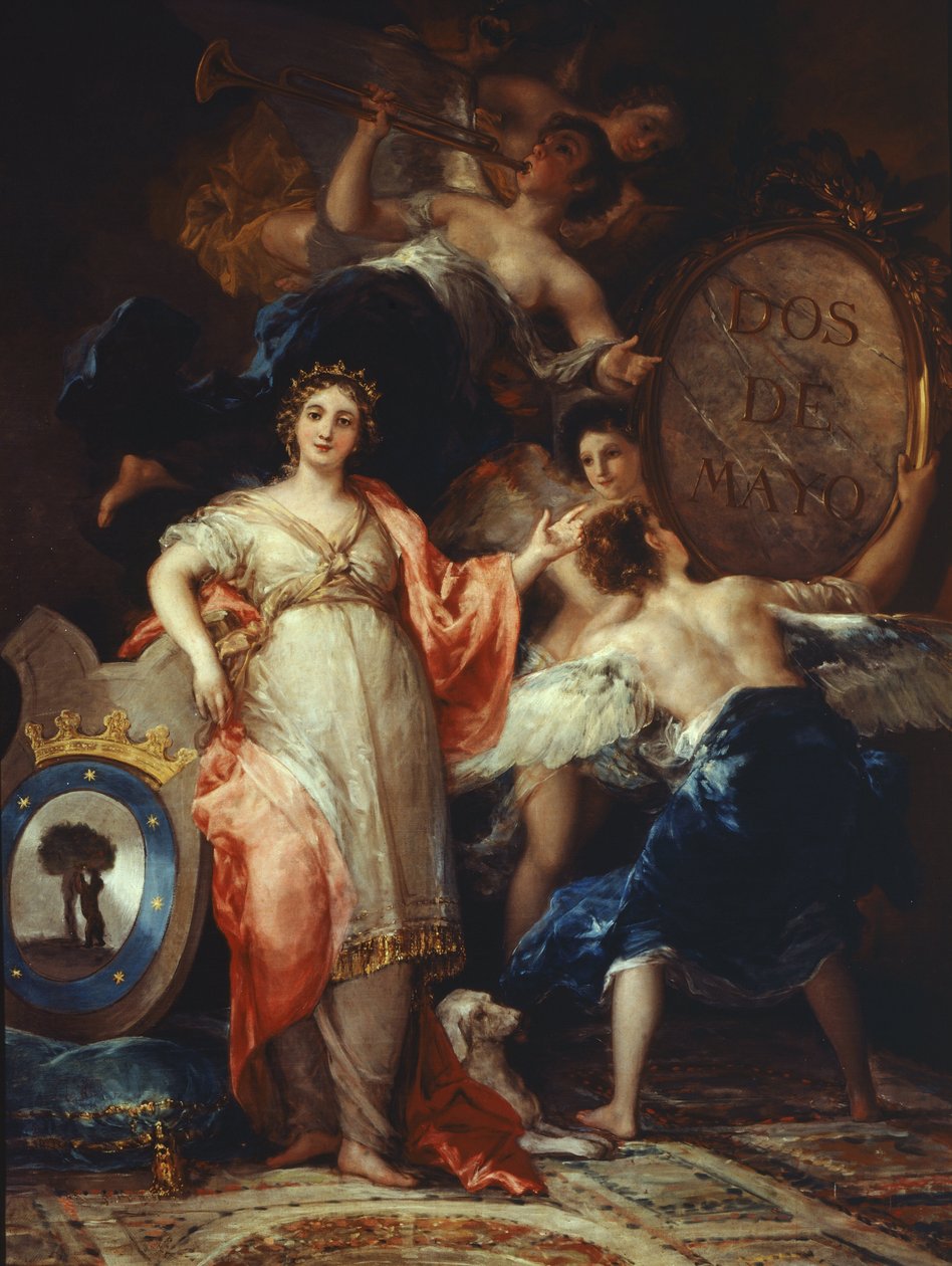 Madrid város allegóriája (Spanyolország) - Olaj, vászon alkotó: Francisco de Goya