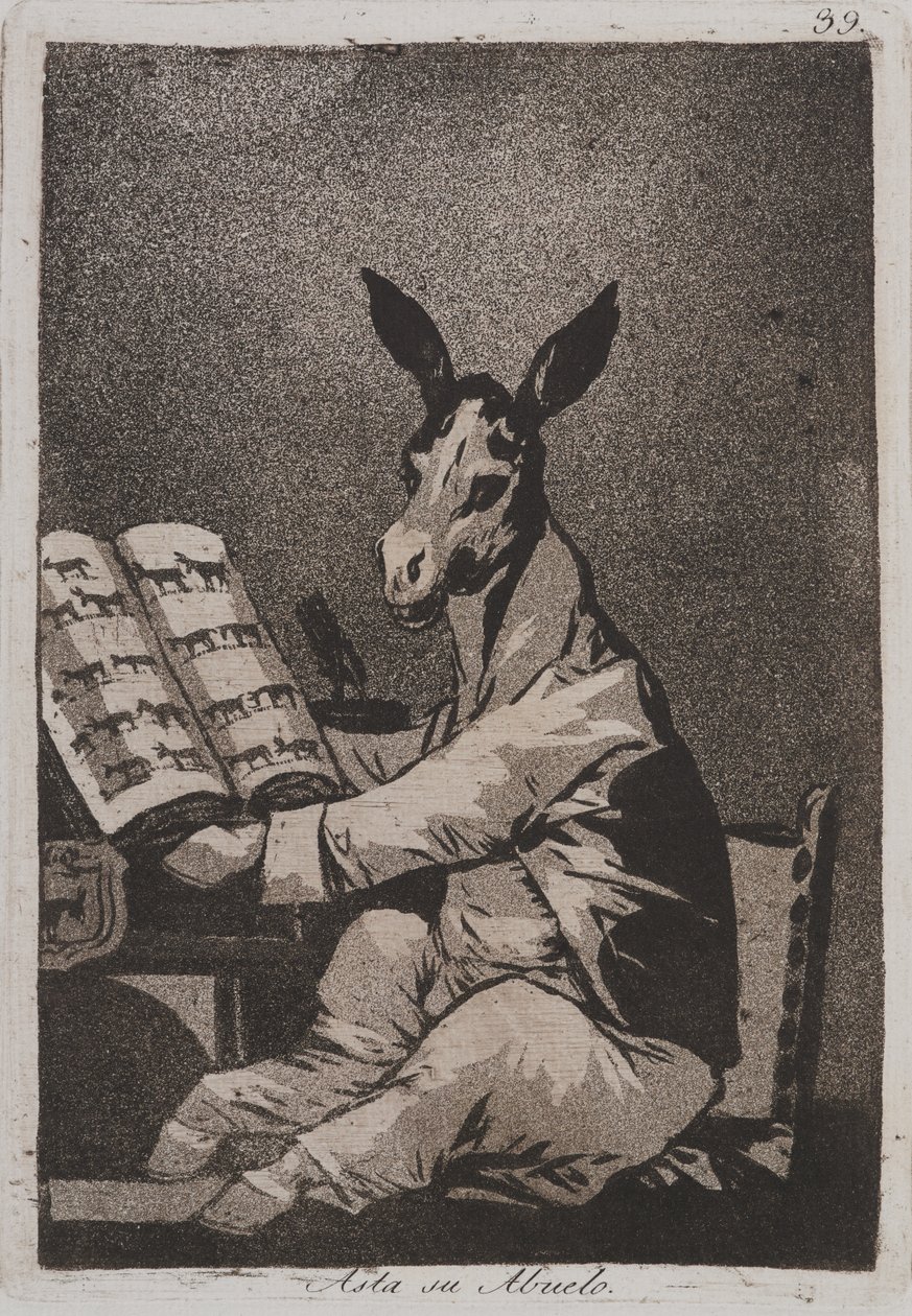 És ilyen volt a nagyapja is (Asta su abuelo) alkotó: Francisco de Goya