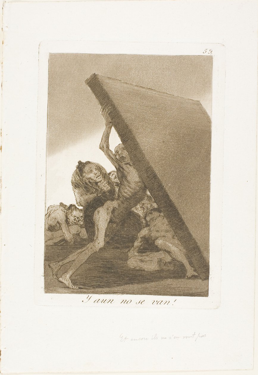 És még mindig nem mennek!, 59. lemez a Los Caprichosból alkotó: Francisco Jose de Goya y Lucientes