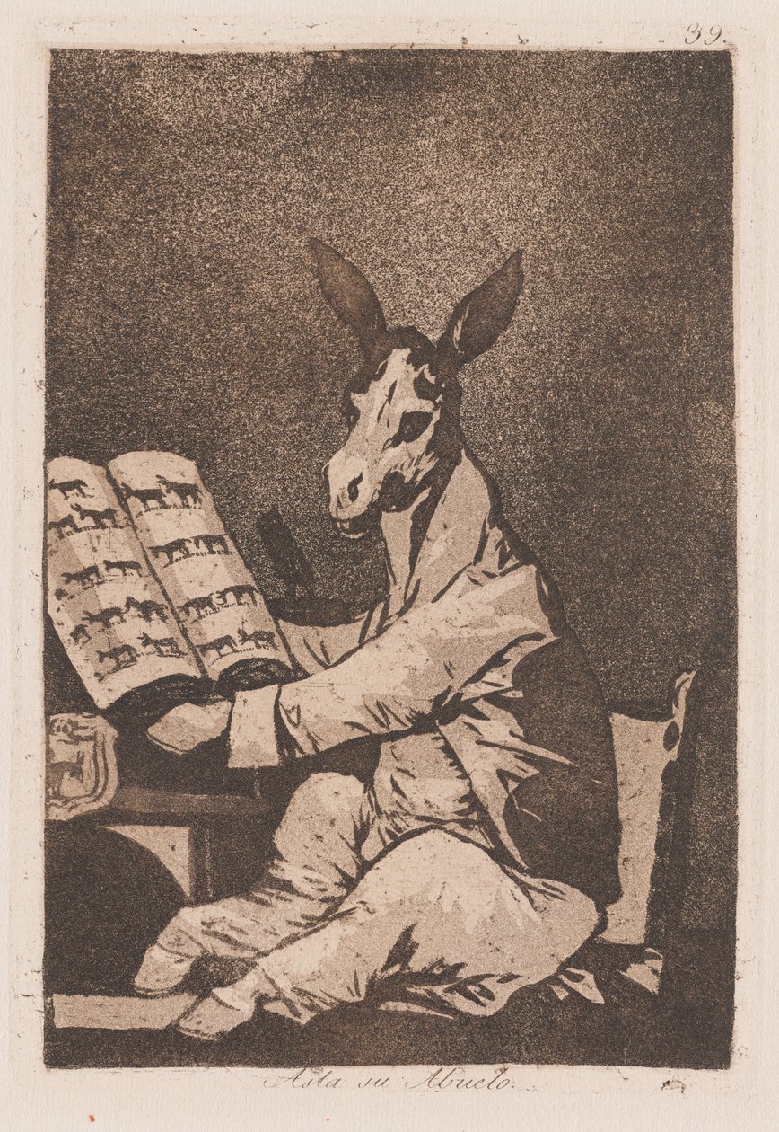Ami a nagyapját illeti, 18. vége, eleje 19. század (nyomtatott) alkotó: Francisco de Goya