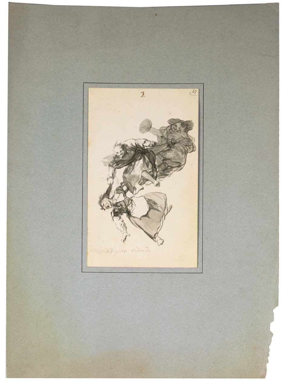 Bajan riñendo, vagy Lemennek veszekedni alkotó: Francisco de Goya