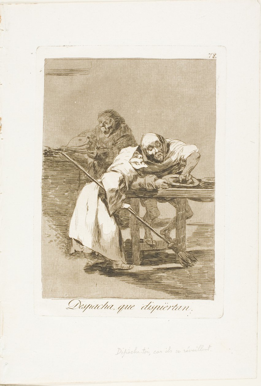 Légy gyors, felébrednek, 78-as lemez Los Caprichosból alkotó: Francisco Jose de Goya y Lucientes
