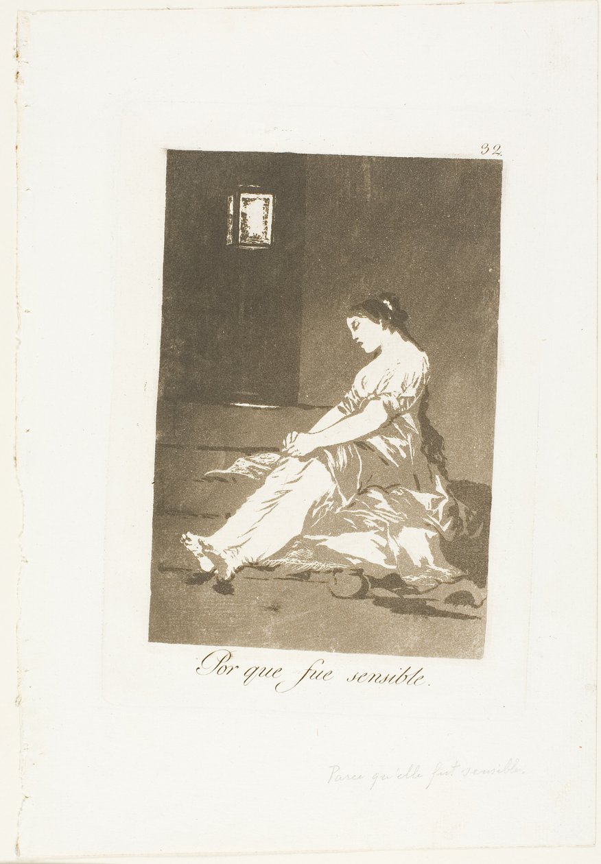 Mert ő volt fogékony, 32-es lemez Los Caprichosból alkotó: Francisco Jose de Goya y Lucientes