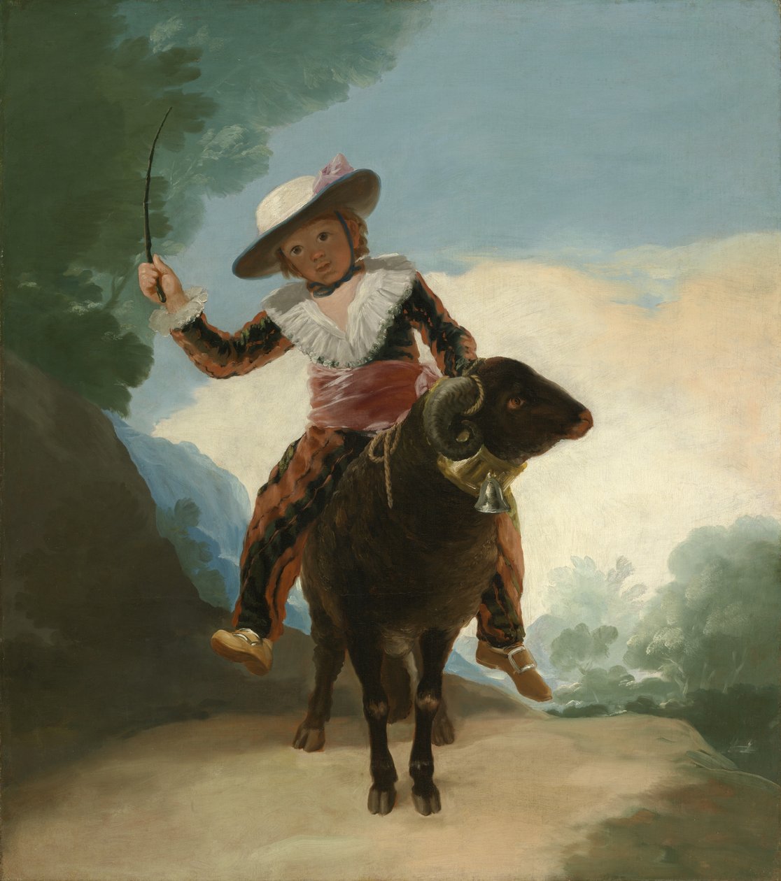 Boy on a Ram, 1786-87 alkotó: Francisco de Goya