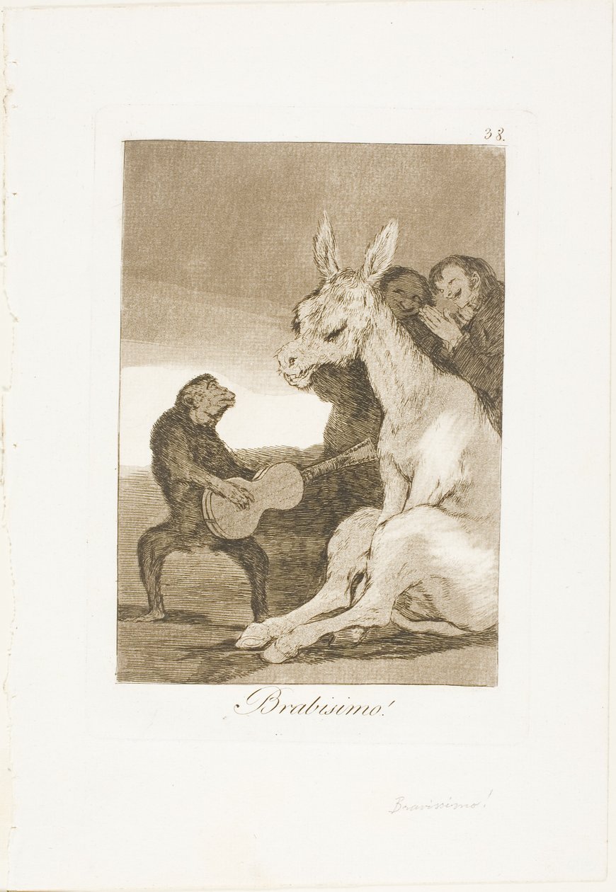 Bravo!, 38-as lemez Los Caprichosból alkotó: Francisco Jose de Goya y Lucientes