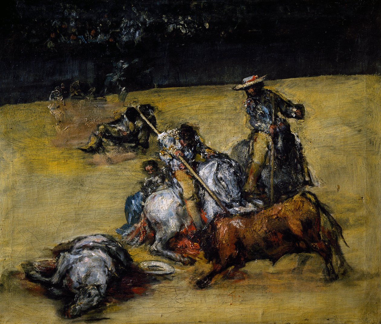 Bikaviadal, 1825 körül (olaj, vászon) alkotó: Francisco Jose de Goya y Lucientes