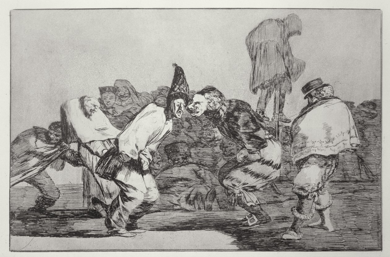 Farsangi fantázia, „Példabeszédek” 14. tányérja alkotó: Francisco Jose de Goya y Lucientes