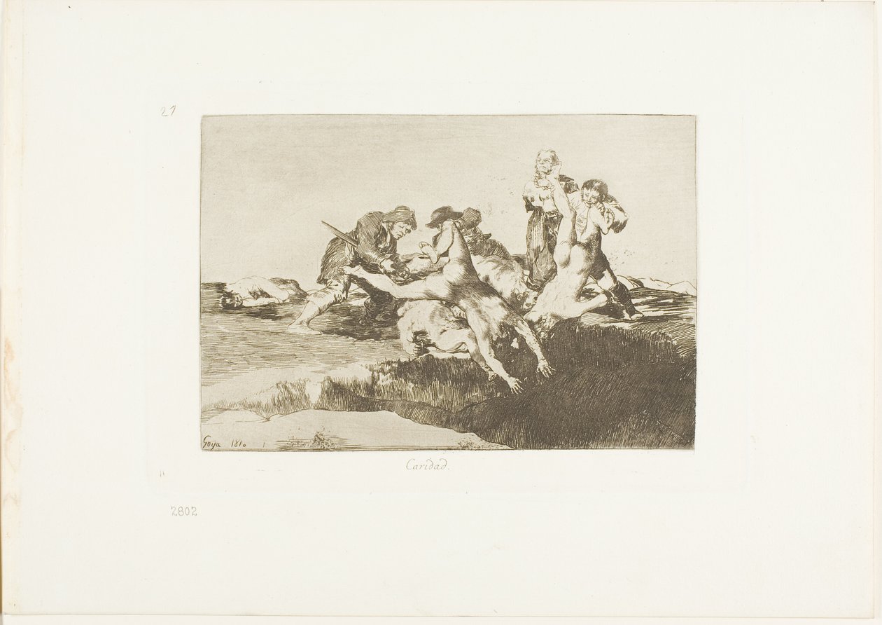 Jótékonysági szervezet, 27. lemez a The Disasters of War-ból alkotó: Francisco Jose de Goya y Lucientes