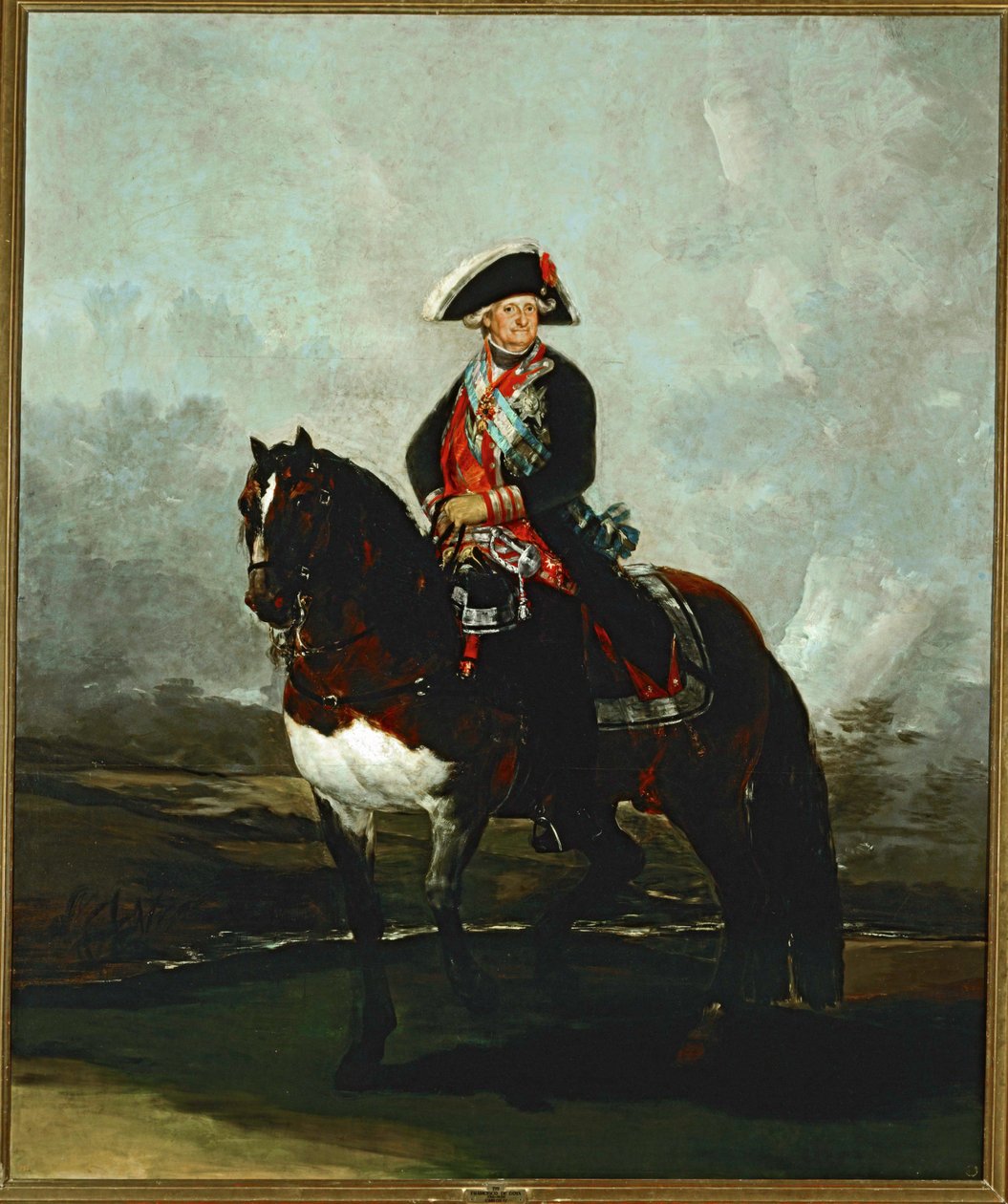 Charles IV on horseback ... (festmény, vászon) alkotó: Francisco Jose de Goya y Lucientes