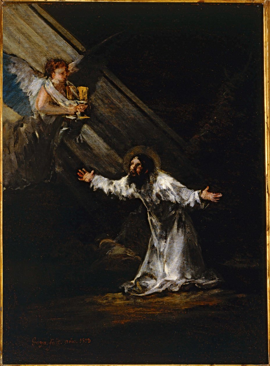 Krisztus az Olajfák hegyén ... (olaj, tábla) alkotó: Francisco Jose de Goya y Lucientes