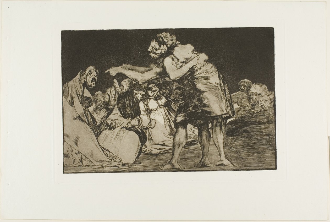 Disorderly Folly, hetedik tábla a Példabeszédekből alkotó: Francisco Jose de Goya y Lucientes