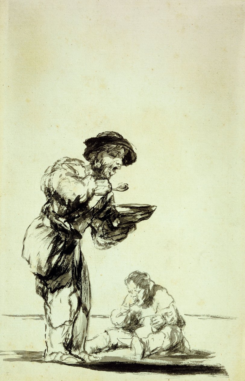 Így járnak azok, akik megszöknek a munkától? alkotó: Francisco de Goya