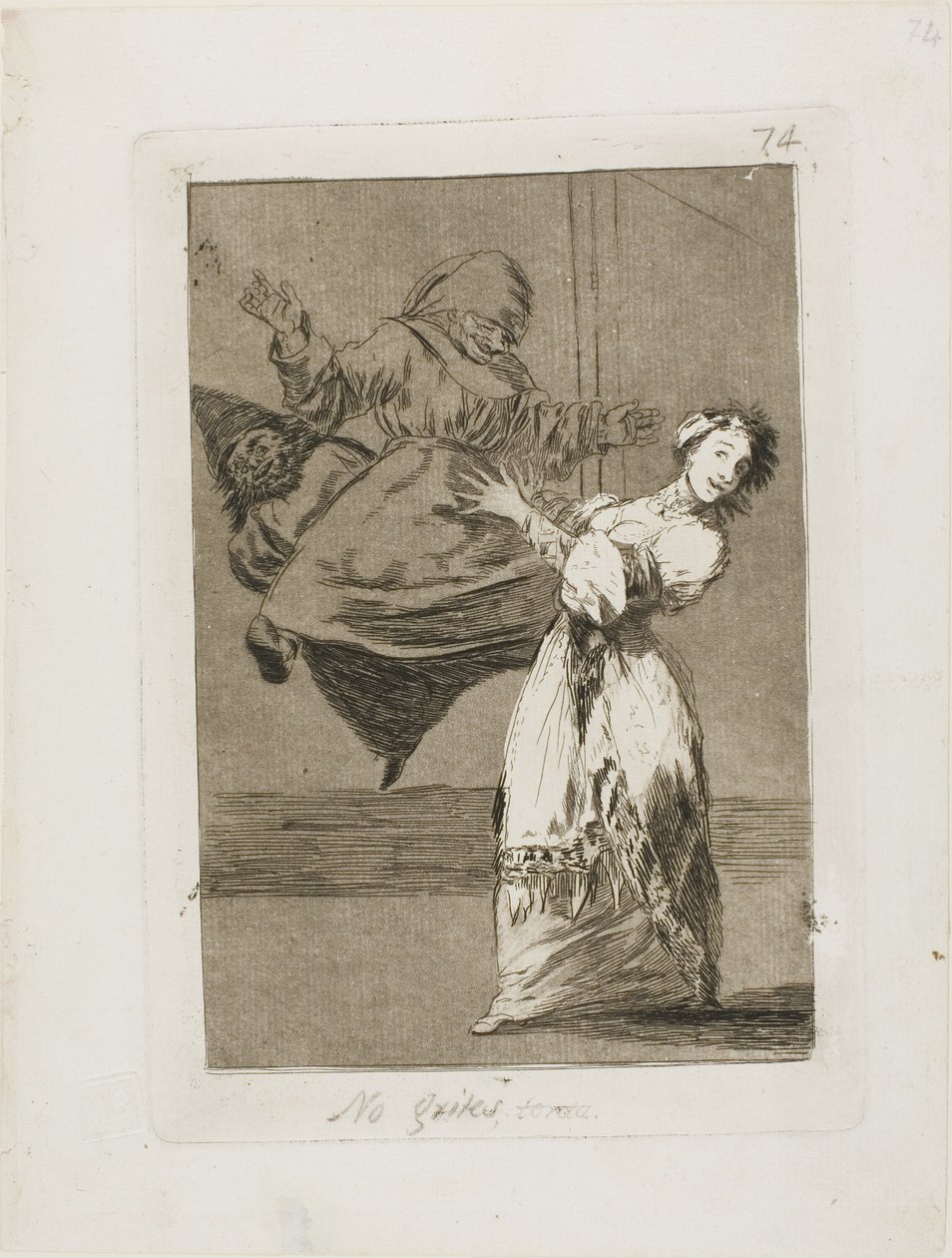 Ne sikíts, hülye, 74-es lemez a Los Caprichos-tól alkotó: Francisco Jose de Goya y Lucientes