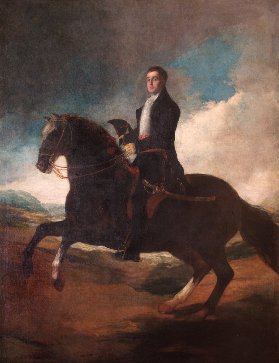 Wellington hercegének lovas portréja alkotó: Francisco Jose de Goya y Lucientes