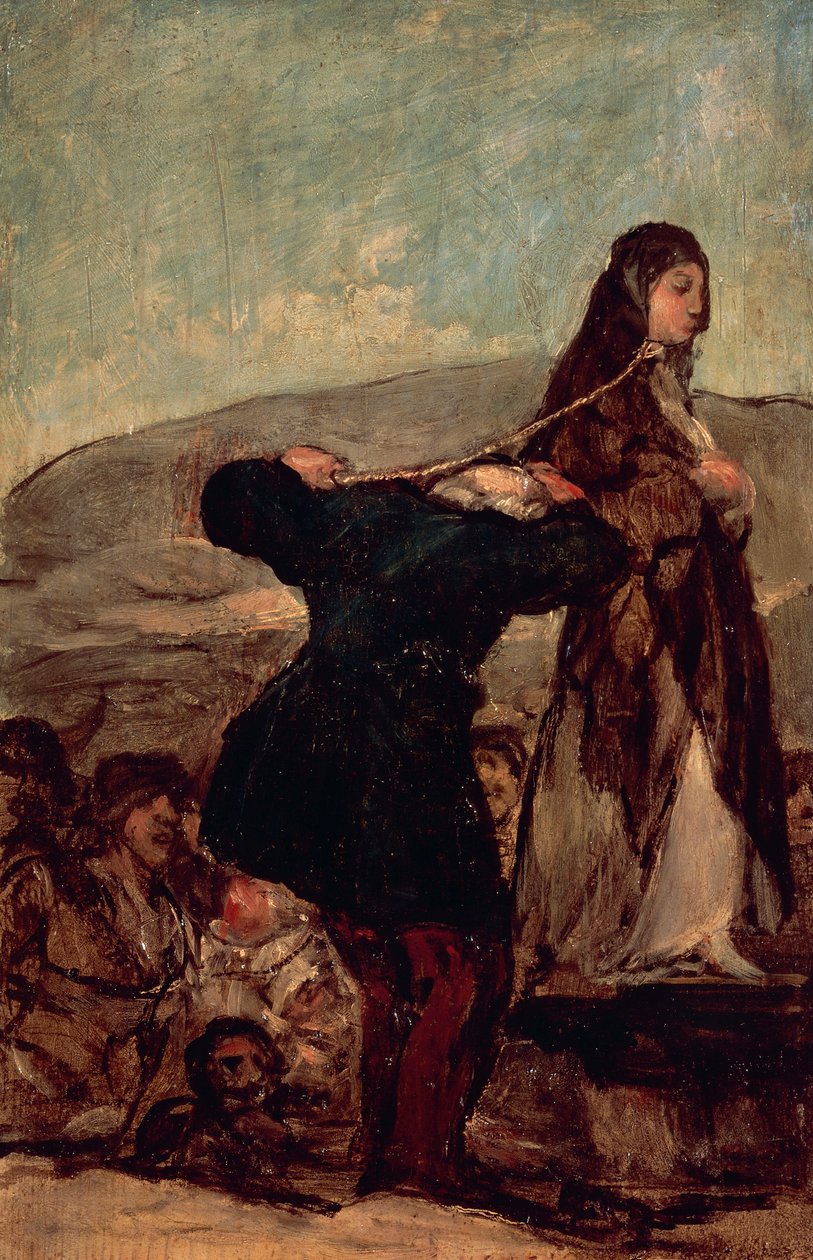 Boszorkány kivégzése alkotó: Francisco Jose de Goya y Lucientes