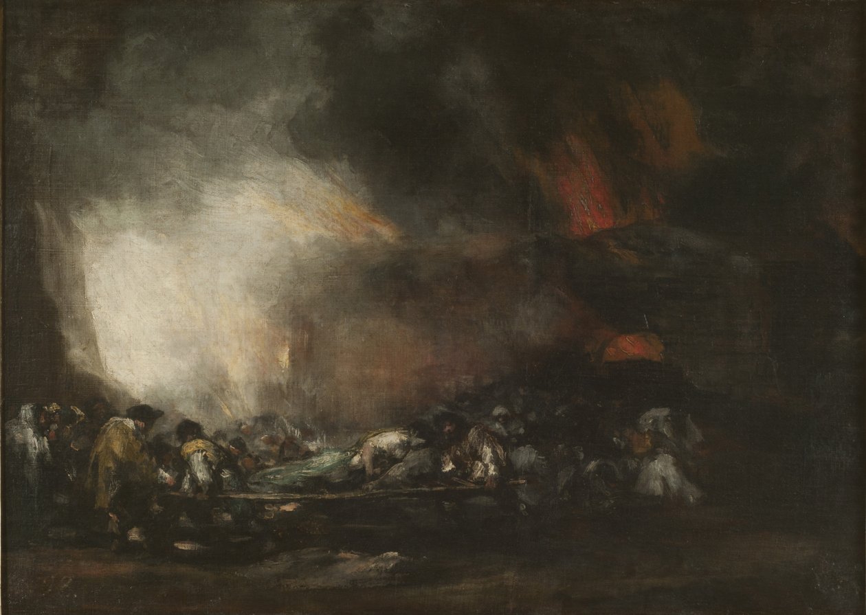 Egy kórház tüze alkotó: Francisco Jose de Goya y Lucientes