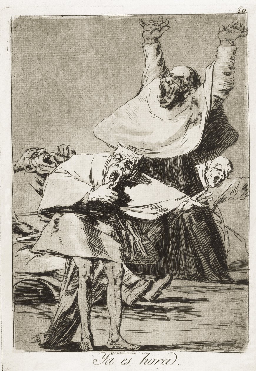 GOYA Y LUCIENTES, Francisco de (1746-1828). Itt az idő. 1797-1799. (21 x 14