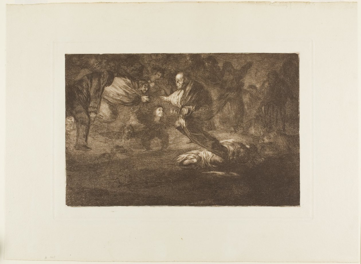 Isten megteremti őket, és egyesülnek, Los Proverbios 18. lemeze alkotó: Francisco Jose de Goya y Lucientes