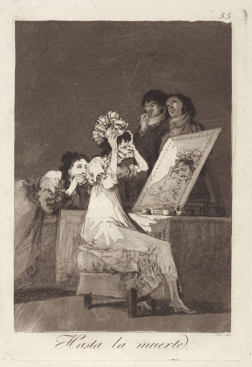 A halálig, a Los Caprichos 55. lapja alkotó: Francisco Jose de Goya y Lucientes