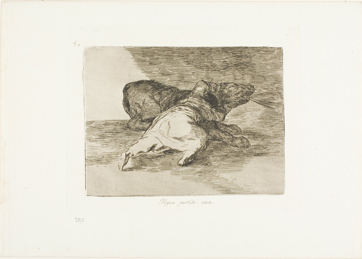 Kivesz belőle valamit, 40-es lemezt a The Disasters of War-ból alkotó: Francisco Jose de Goya y Lucientes