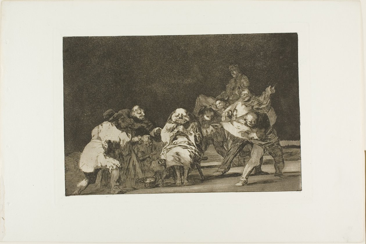 Aki nem kedvel téged, az viccből rágalmaz, 17. tábla Los Proverbiosból alkotó: Francisco Jose de Goya y Lucientes