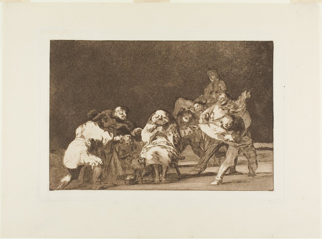 Aki nem kedvel téged, az viccből rágalmaz, 17. tábla Los Proverbiosból alkotó: Francisco Jose de Goya y Lucientes