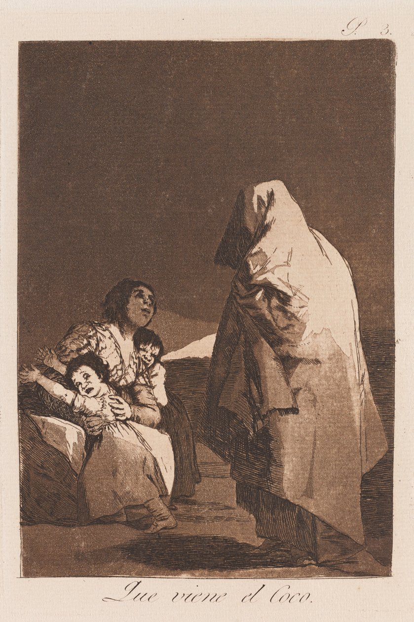 Itt jön a Bogey, 18. vége-19. eleje század (nyomtatás) alkotó: Francisco de Goya