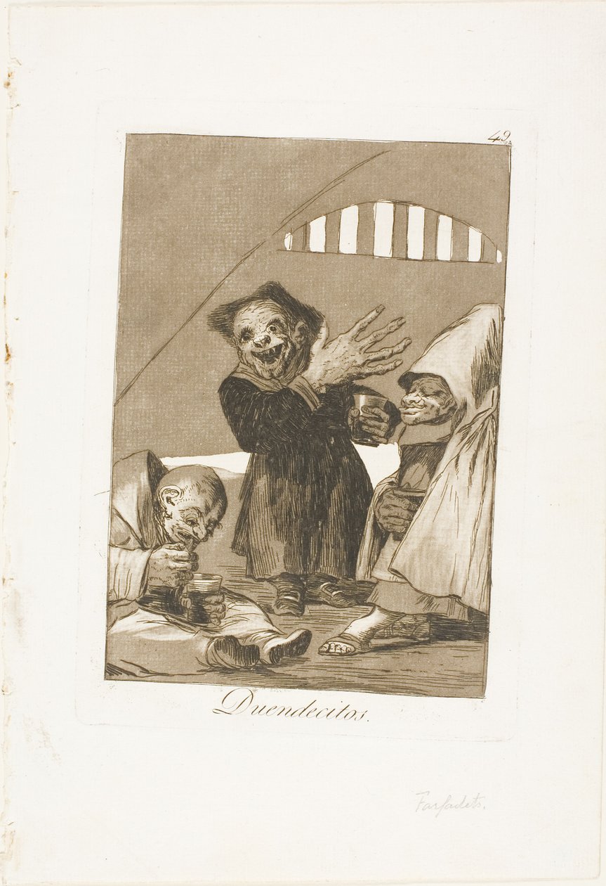 Hobgoblinok, 49-es lemez Los Caprichosból alkotó: Francisco Jose de Goya y Lucientes