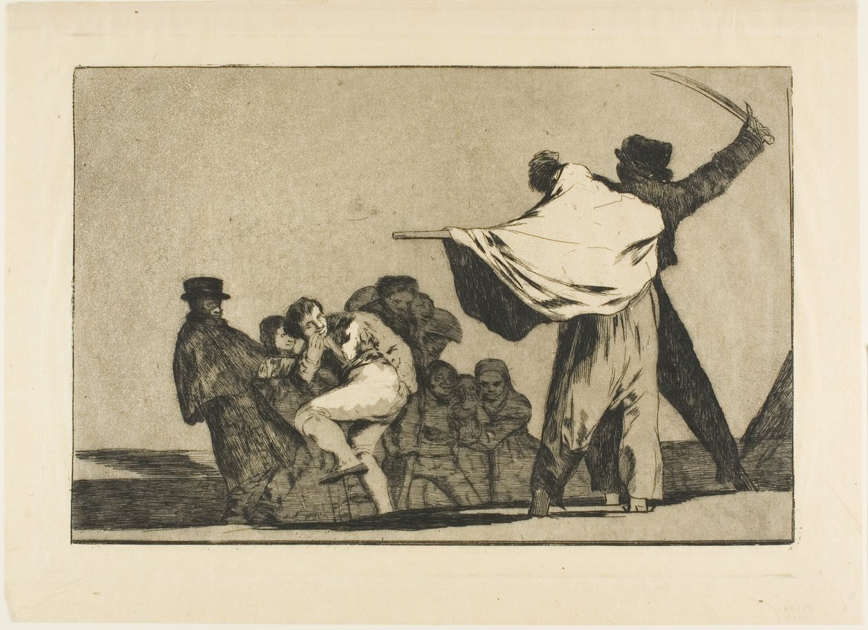 Ha kettő az egyhez, tömd meg a segged szalmával, Los Proverbiosból alkotó: Francisco Jose de Goya y Lucientes