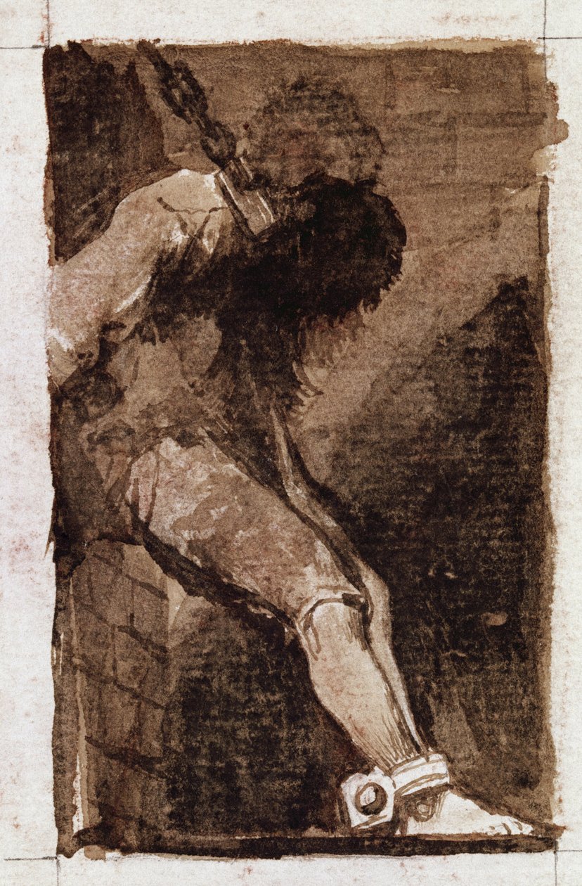 Ha bűnözőről van szó, gyorsan meghal. (Aquatinta, 1810 körül) alkotó: Francisco de Goya