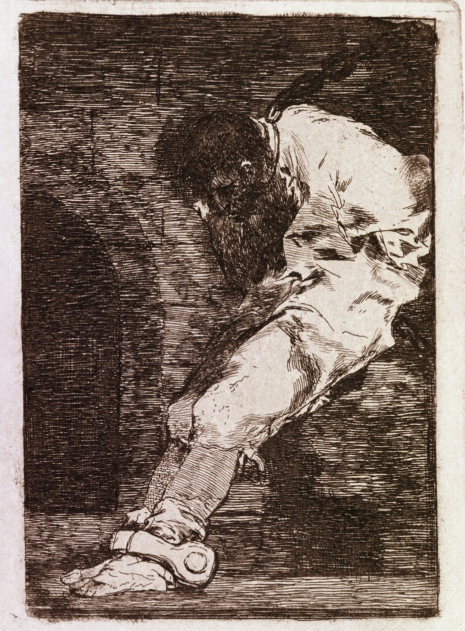 Ha bűnözőről van szó, gyorsan meghal (Aquatint, 1810 körül) alkotó: Francisco de Goya