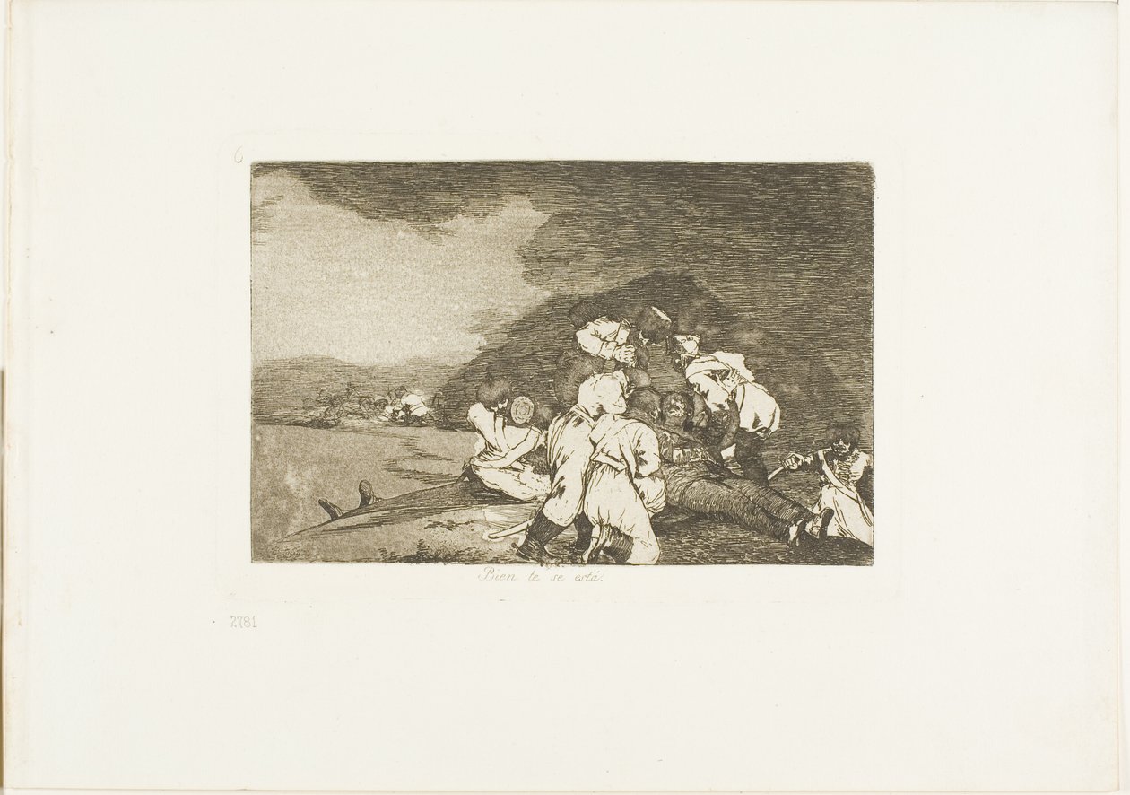 It Serves You Right, hatodik lemez a The Disasters of War-ból alkotó: Francisco Jose de Goya y Lucientes