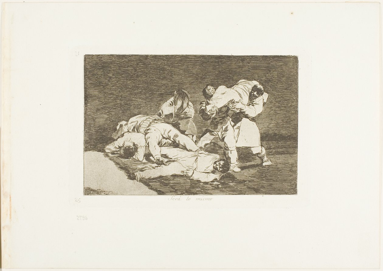 Ugyanaz lesz, a The Disasters of War 21. lemeze alkotó: Francisco Jose de Goya y Lucientes
