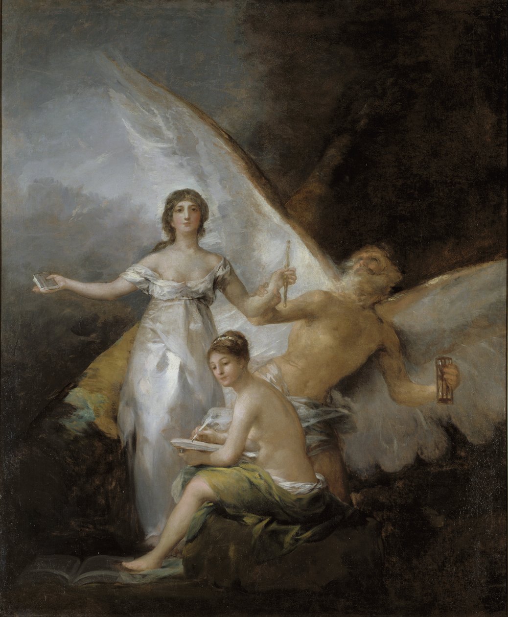 Az igazság, idő és történelem – Igazság, idő és történelem, Goya, Francisco, (1746-1828). Olajfestmény. Méretei: 294x244 cm. Stockholmi Nemzeti Múzeum alkotó: Francisco de Goya