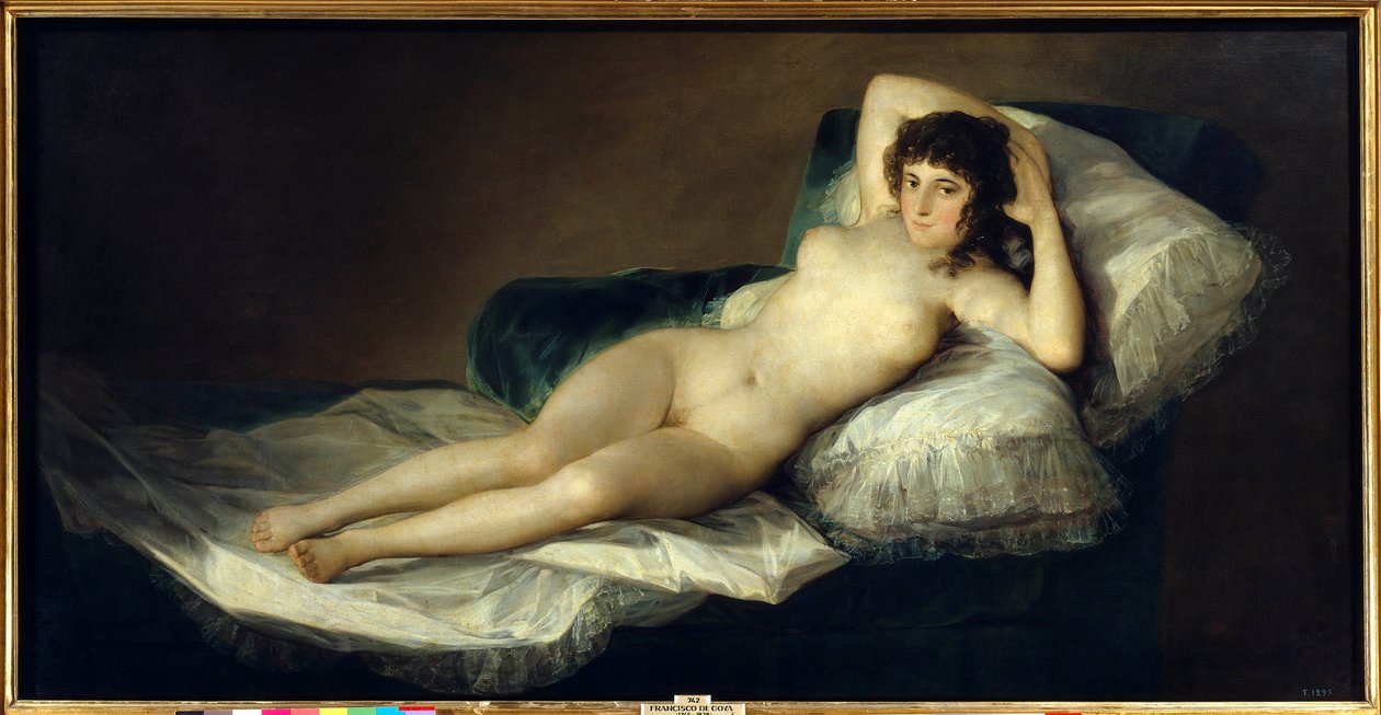 La maja desnuda (The Nude Maja), c. 1800 (oil on canvas) alkotó: Francisco Jose de Goya y Lucientes