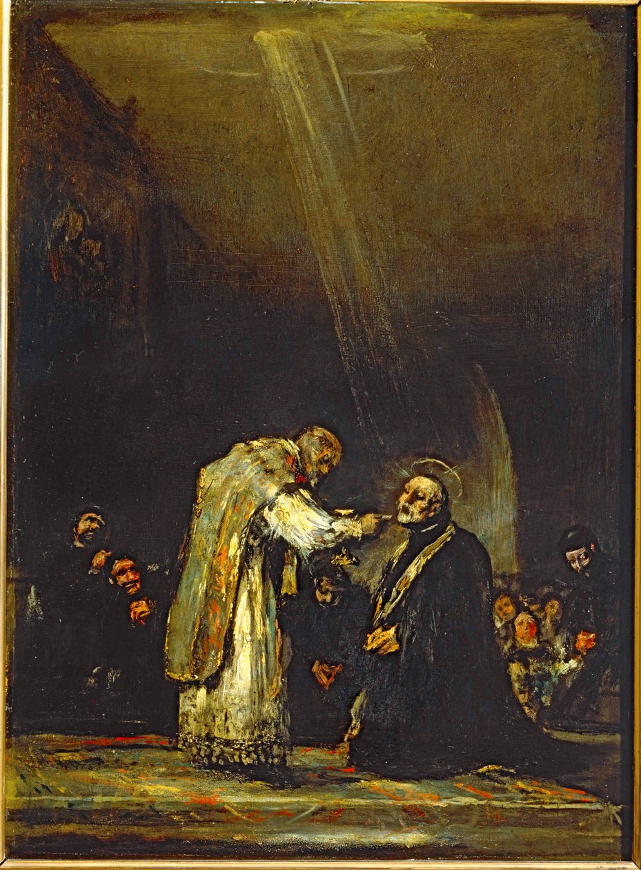 Calasanz-i Szent József utolsó áldozása ... (festmény fára) alkotó: Francisco Jose de Goya y Lucientes