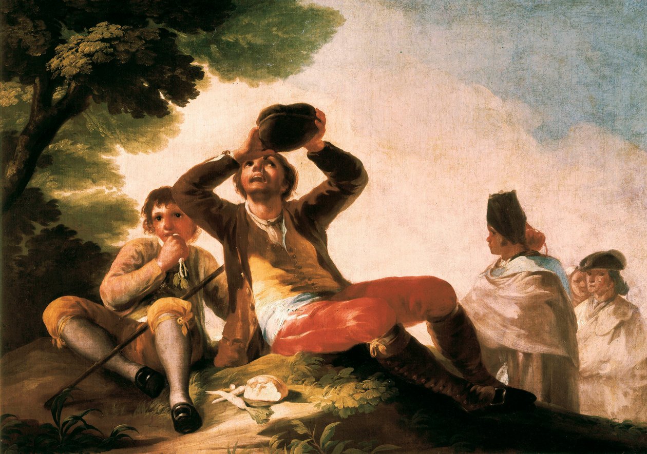 ""Le buveur"" Francisco de Goya y Lucientes (1746-1828). 1777. Madrid. Musee du Prado. alkotó: Francisco Jose de Goya y Lucientes