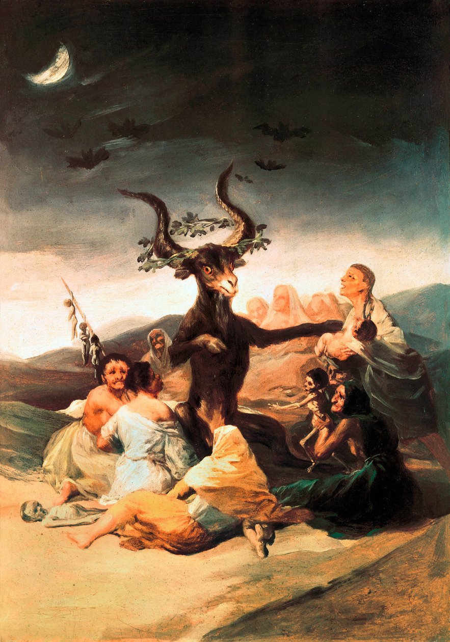 "A boszorkányok szombatja" alkotó: Francisco de Goya