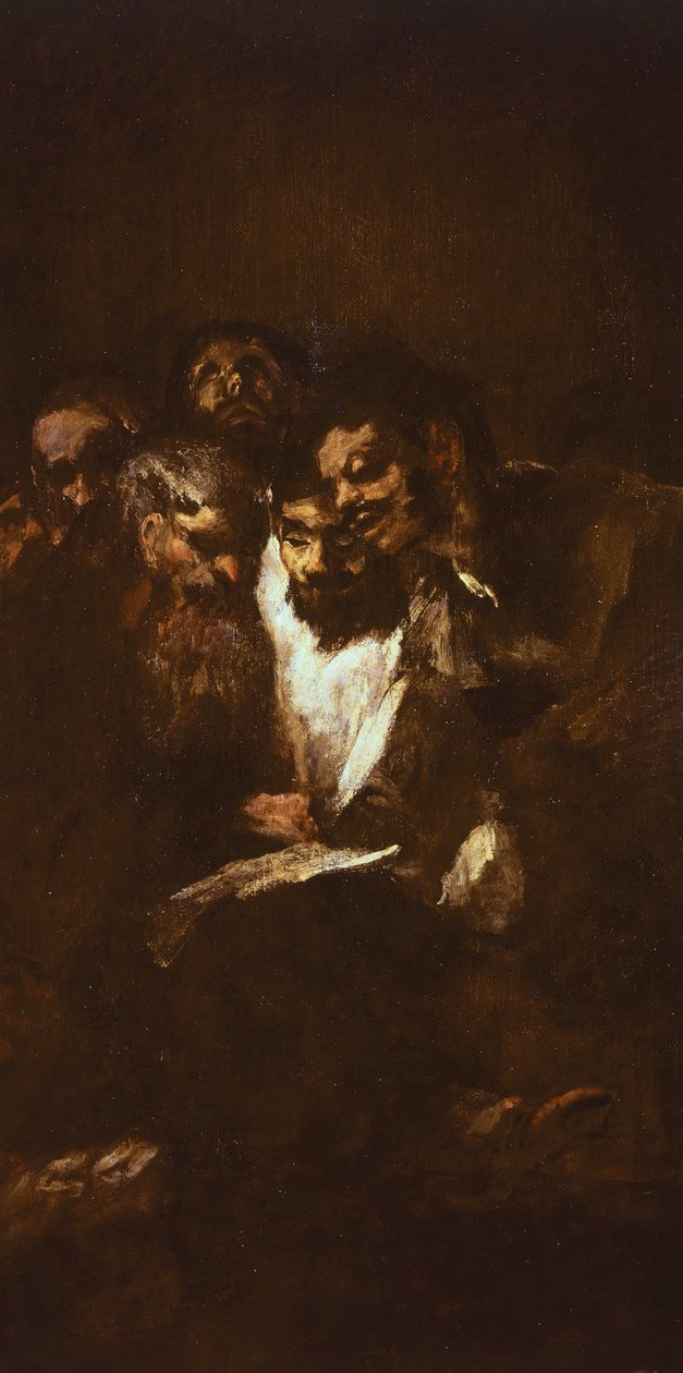 Férfiak olvasnak: Francisco de Goya (1746-1828) alkotó: Francisco Jose de Goya y Lucientes
