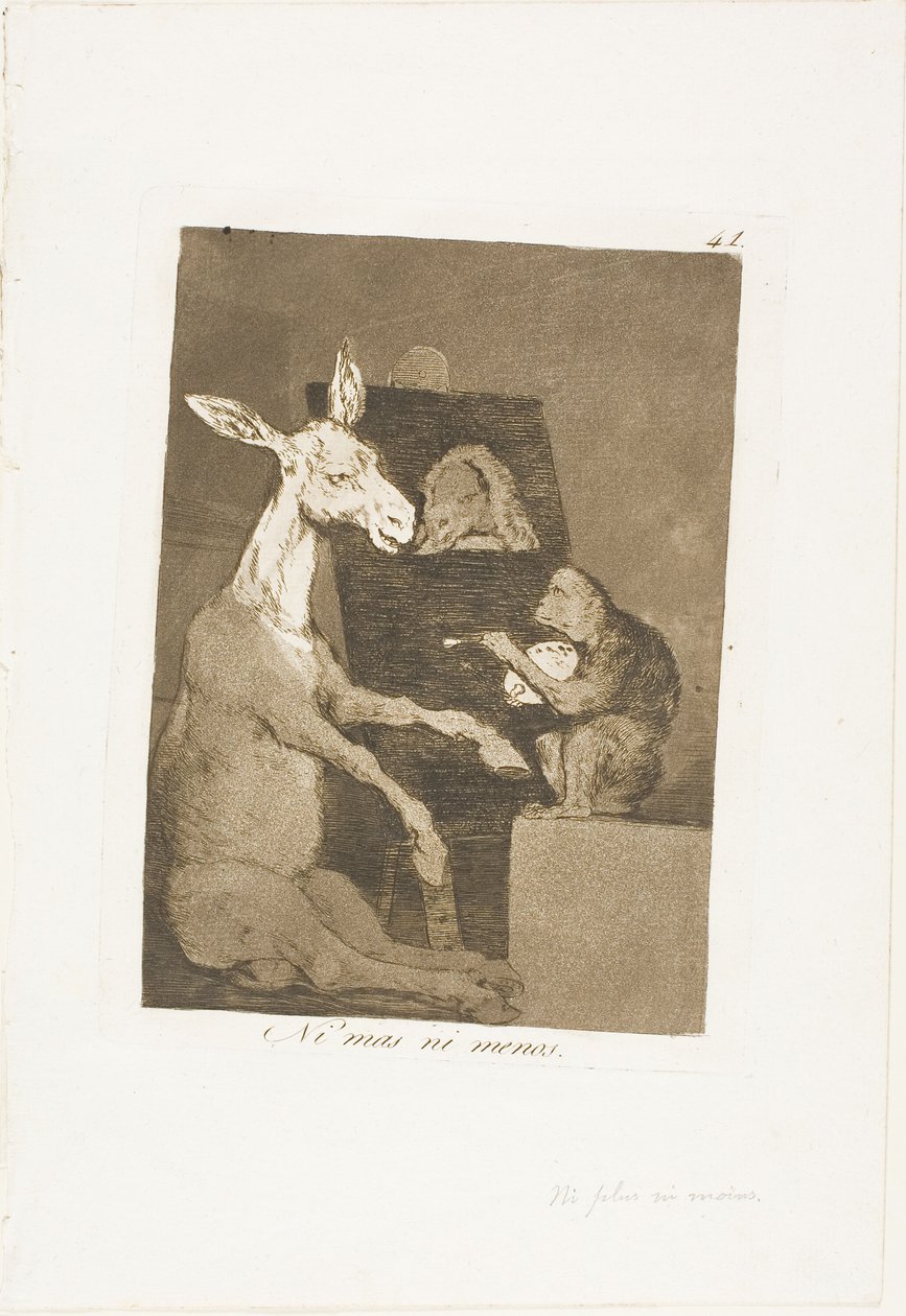 Se több, se kevesebb, 41-es lemez Los Caprichosból alkotó: Francisco Jose de Goya y Lucientes