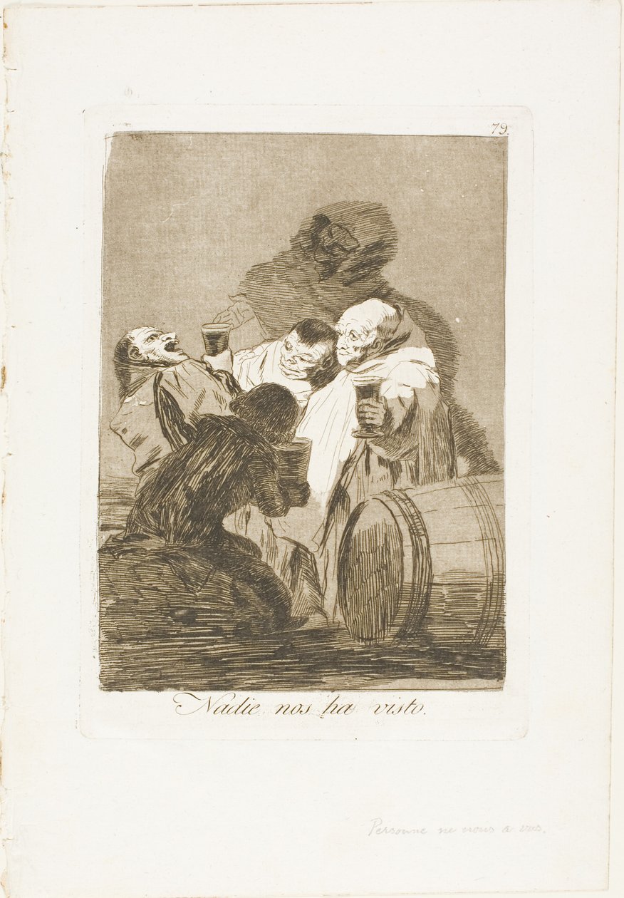 Senki sem látott minket, 79. lemez Los Caprichosból alkotó: Francisco Jose de Goya y Lucientes