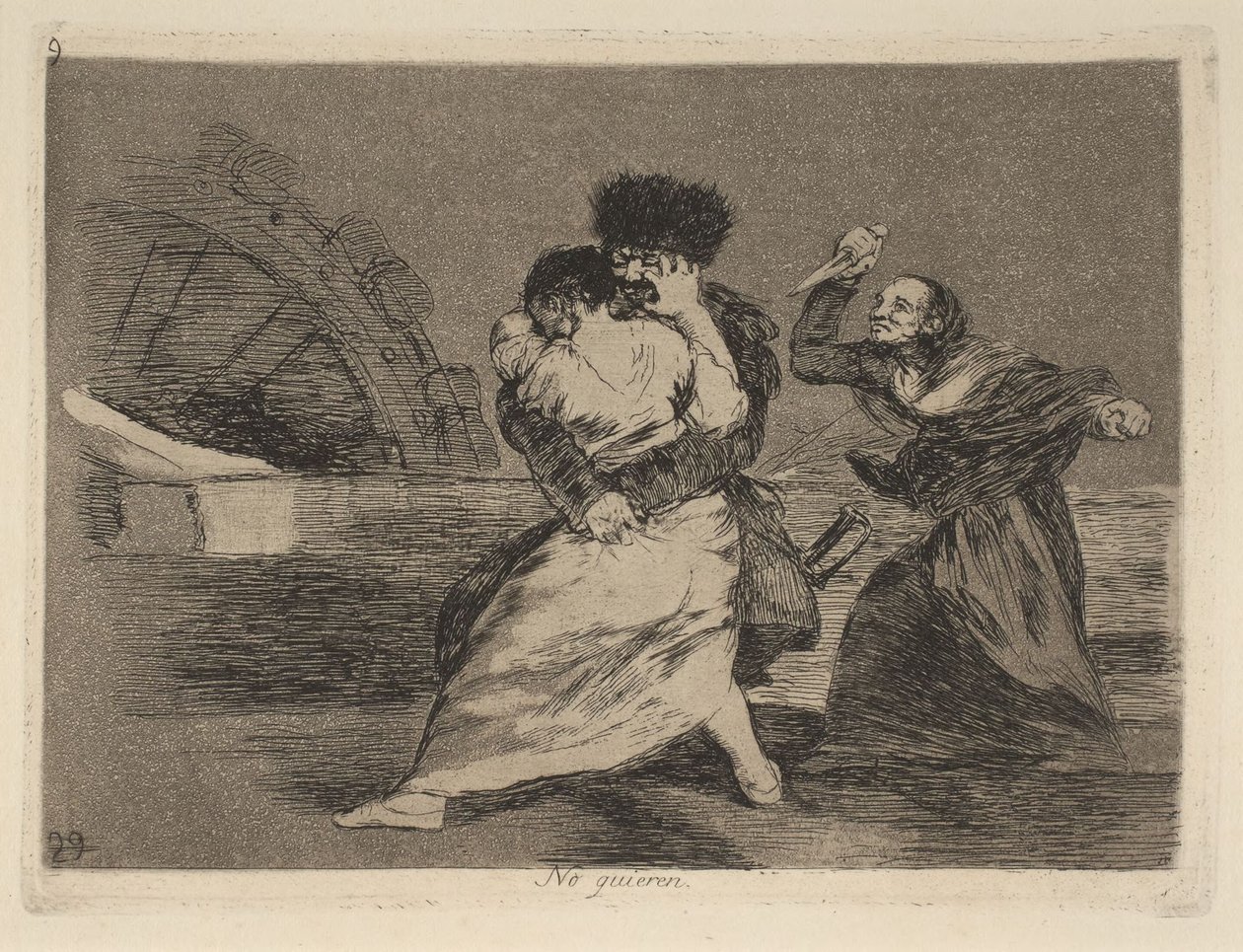 No quieren (Nem tetszik nekik) alkotó: Francisco Jose de Goya y Lucientes